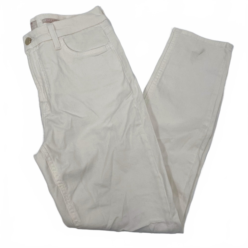 7 For All Mankind Cream Jen 7 Ankle Skinny Jeans | Women’s Size 8